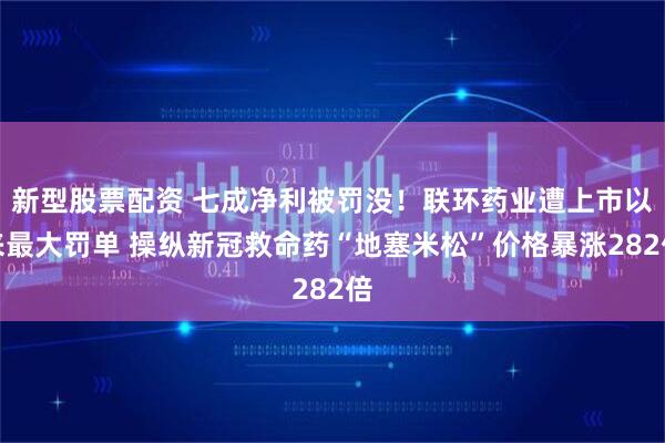 新型股票配资 七成净利被罚没！联环药业遭上市以来最大罚单 操纵新冠救命药“地塞米松”价格暴涨282倍